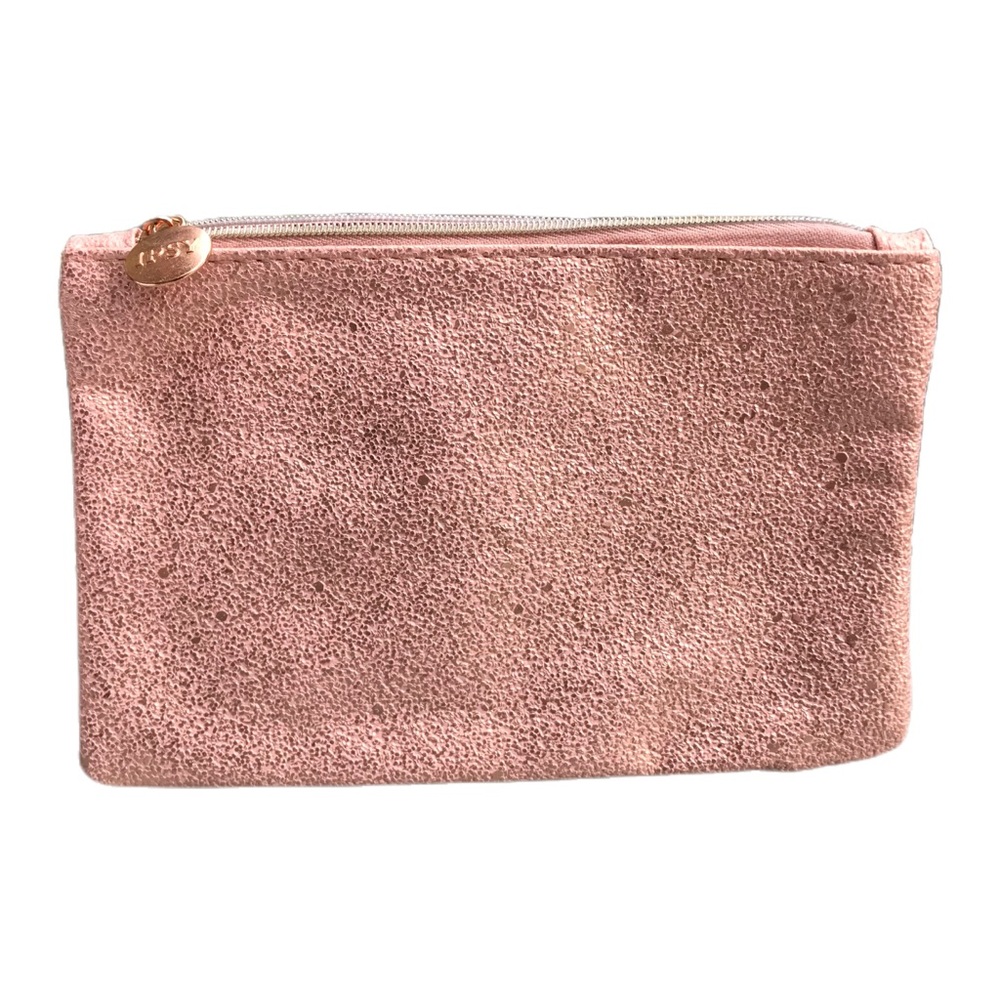 🔴 3/$15! Super Cute Rose Gold Textured Makeup Cosmetic Ipsy Glam Bag *NEW